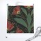Art Deco Floral Red Green Botanical Bold Retro Flowers Traditional Elegant Custom Printed Fabric by Spoonflower Various Fabrics by the Yard or Fat Quarter